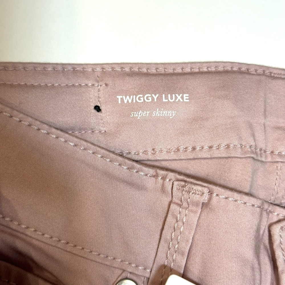 AG Adriano Goldschmied Twiggy Luxe Girls Jeans Size 16 Pink Super Skinny - Picture 6 of 8